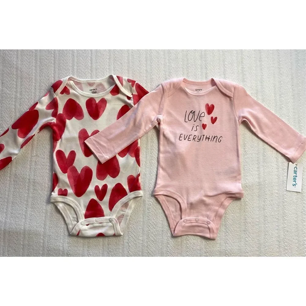 Carter's Baby 12M Girl 2-Piece “Love is Everything” Onsie Set